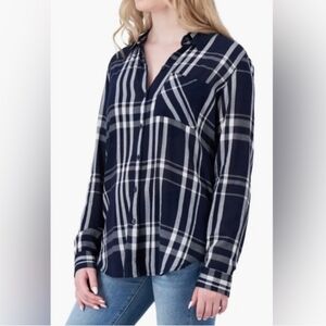 Lucky Brand Blue Plaid Flannel